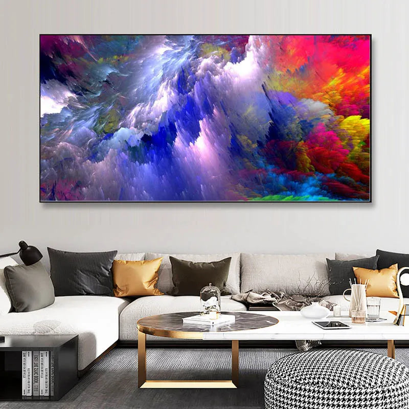Colorful Abstract Alien Cloud Wall Art Fine Art Canvas Prints Living Room Pictures For Above The Sofa Bedroom Art For Above The Bed 2025 02