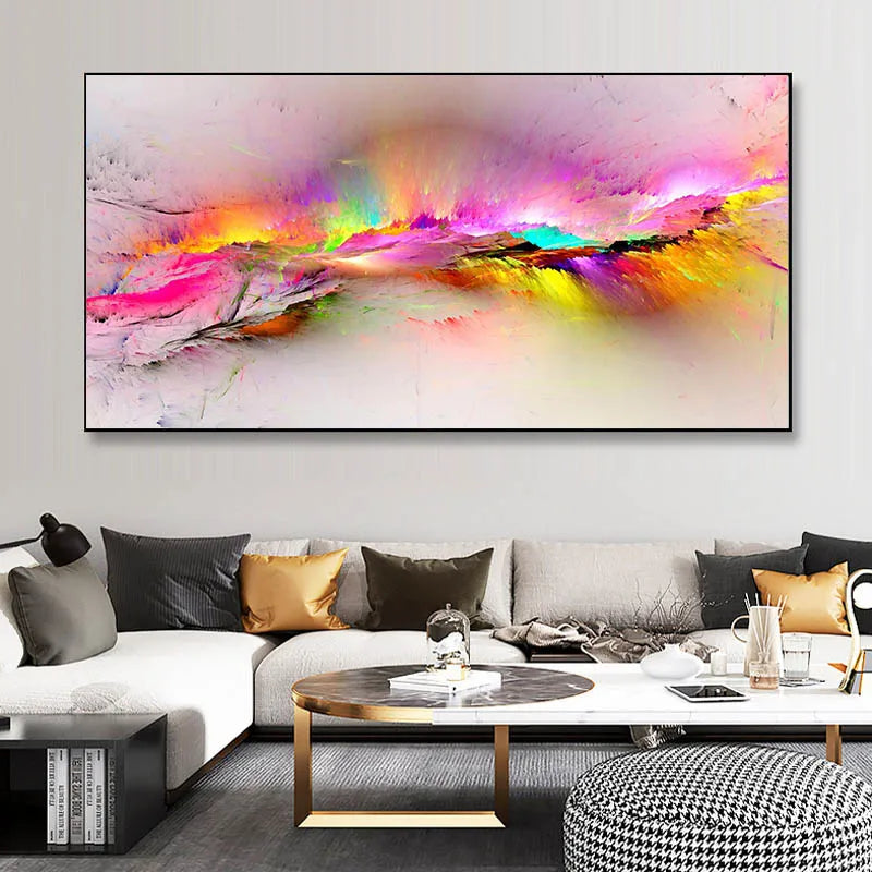 Colorful Abstract Alien Cloud Wall Art Fine Art Canvas Prints Living Room Pictures For Above The Sofa Bedroom Art For Above The Bed 2025 02