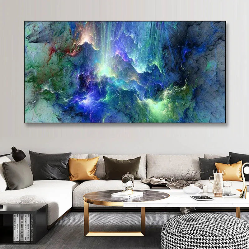 Colorful Abstract Alien Cloud Wall Art Fine Art Canvas Prints Living Room Pictures For Above The Sofa Bedroom Art For Above The Bed 2025 02