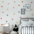 Colorful Daisy Flower Wall Stickers – Peel & Stick Vinyl Wall Decals for Kids’ Rooms, Nursery & Baby Girl Decor