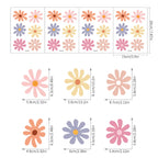 Colorful Daisy Flower Wall Stickers – Peel & Stick Vinyl Wall Decals for Kids’ Rooms, Nursery & Baby Girl Decor