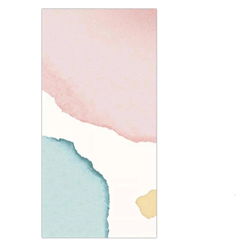 Colorful Pastel Watercolor Abstract Wall Art Fine Art Canvas Prints Pictures For Modern Apartment Living Room Studio Bedroom Art Decor