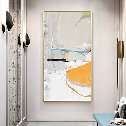 Colorful Scandinavian Abstract Wall Art Fine Art Canvas Prints Modern Pictures For Apartment Living Room Foyer Entrance Hall Art Decor