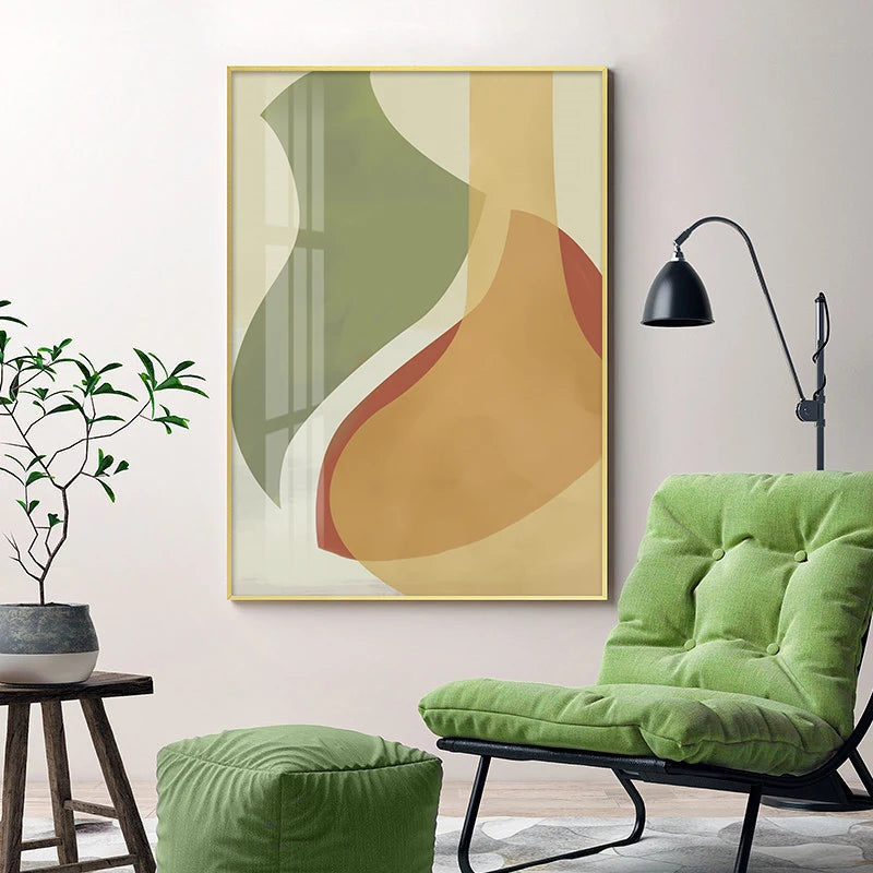 Colorful Soft Hues Abstract Still Life Wall Art Fine Art Canvas Prints Pictures For Modern Apartment Living Room Dining Room Contemporary Home Decor