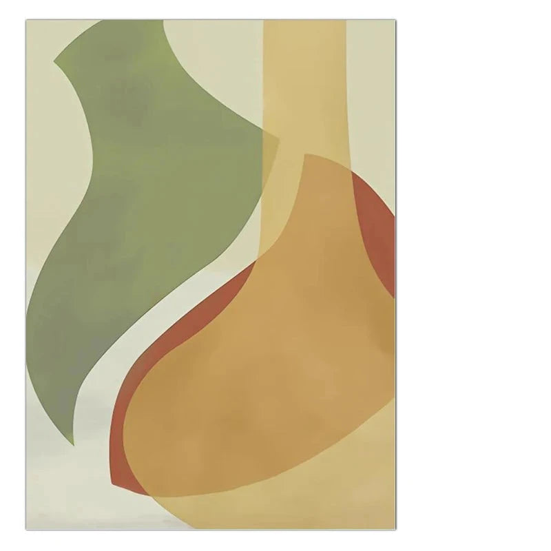 Colorful Soft Hues Abstract Still Life Wall Art Fine Art Canvas Prints Pictures For Modern Apartment Living Room Dining Room Contemporary Home Decor