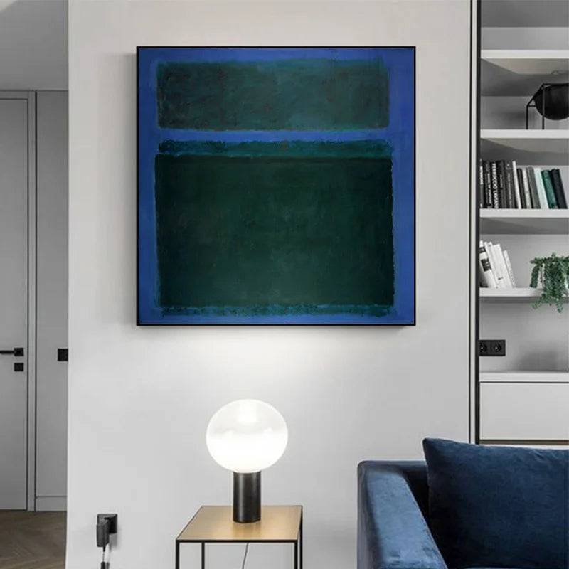 Colorful Vintage Minimalist Abstract Wall Art Fine Art Canvas Prints Square Format Pictures For Modern Apartment Living Room Contemporary Home Decor