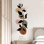 Creative Boho Botanical Mural Wall Decal – Geometric Design for Kids’ Rooms & Living Rooms etc Modern Creative DIY Home Decor