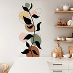 Creative Boho Botanical Mural Wall Decal – Geometric Design for Kids’ Rooms & Living Rooms etc Modern Creative DIY Home Decor