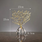 Creative Wealth Tree Metal Sculpture — Modern Home Decor Ornament For Living Room, Bookcase Styling, Office Desk Accessories, And Marble Coral‑Inspired Decorative Art Pieces