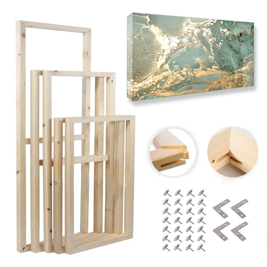 Big Sizes DIY Picture Framing Kit Wooden Stretcher Bars Picture Frame –