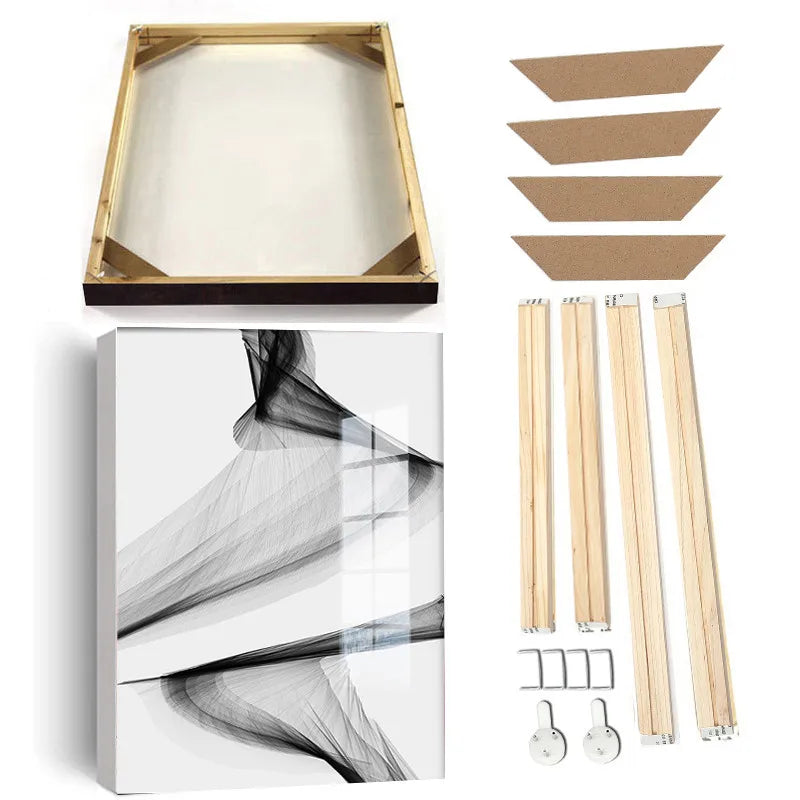 DIY Gallery Mount Picture Framing Kit Wooden Stretcher Bars Pine Wood Picture Frame For Framing Canvas Prints 180x90cm, 200x100cm etc