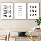 Daily Motivation Inspirational Quotations Posters Wall Art Fine Art Canvas Prints Simple Quotes Pictures For Bedroom Study Room Home Office Decor