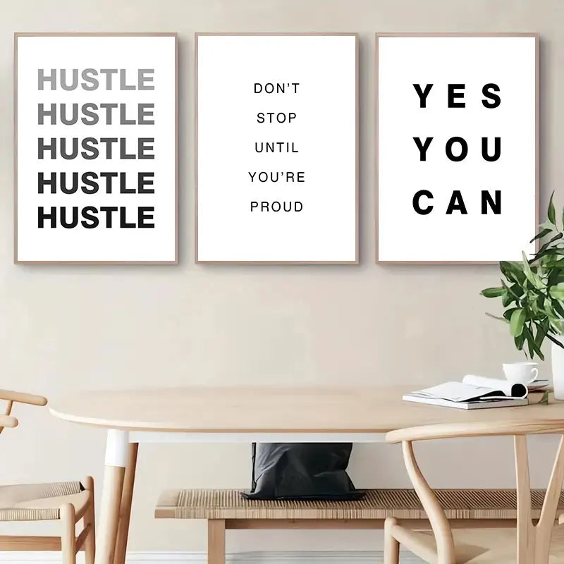 Daily Motivation Inspirational Quotations Posters Wall Art Fine Art Canvas Prints Simple Quotes Pictures For Bedroom Study Room Home Office Decor