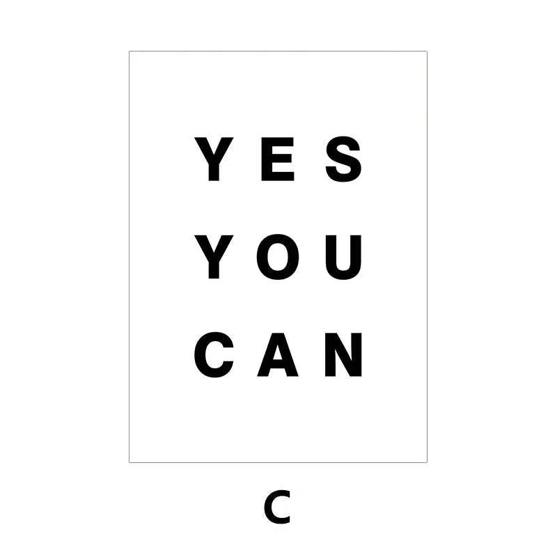 Daily Motivation Inspirational Quotations Posters Wall Art Fine Art Canvas Prints Simple Quotes Pictures For Bedroom Study Room Home Office Decor