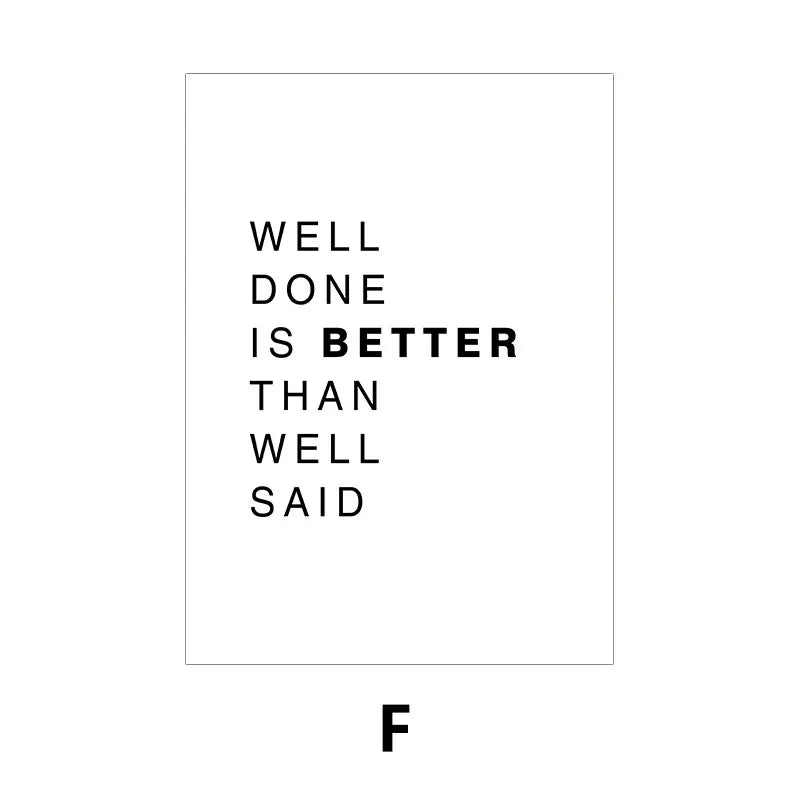 Daily Motivation Inspirational Quotations Posters Wall Art Fine Art Canvas Prints Simple Quotes Pictures For Bedroom Study Room Home Office Decor