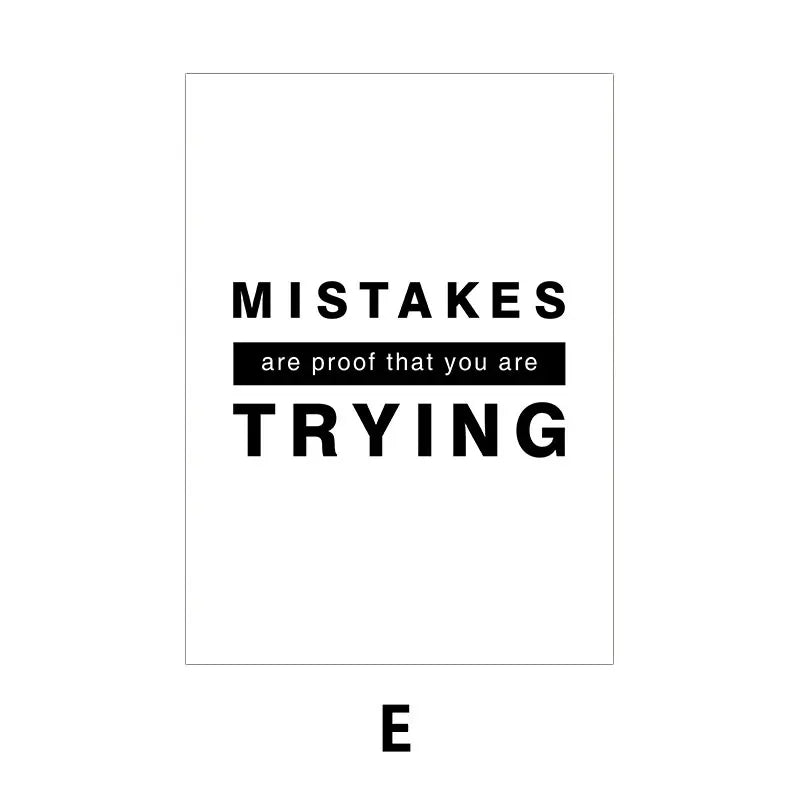 Daily Motivation Inspirational Quotations Posters Wall Art Fine Art Canvas Prints Simple Quotes Pictures For Bedroom Study Room Home Office Decor