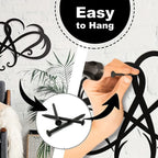 Double Loop Infinity Heart Metal Wall Art 3d Iron Crafted Wall Mounted Decoration For Living Room Bedroom Creative Nordic Home Decor