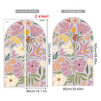 Dreamy Lilac Bloom Arch Wall Mural – Boho Botanical Floral Wall Decal for Serene Bedroom & Creative DIY Living Room Decor