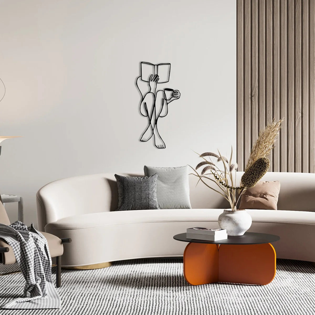 Elegant Lady Line Art Black Metal Wall Art 3d Iron Crafted Wall Mounted Decoration For Bedroom Living Room Boutique Salon Art Decor