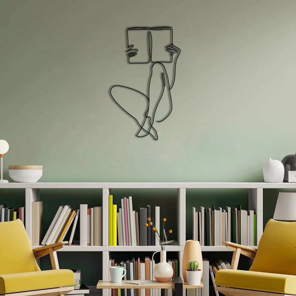 Elegant Lady Line Art Black Metal Wall Art 3d Iron Crafted Wall Mounted Decoration For Bedroom Living Room Boutique Salon Art Decor