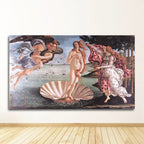Famous Paintings - Birth Of Venus Botticelli Renaissance Classics Wall Art Fine Art Canvas Prints Pictures For Living Room Contemporary Bedroom Art Decor