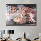 Famous Paintings - Birth Of Venus Botticelli Renaissance Classics Wall Art Fine Art Canvas Prints Pictures For Living Room Contemporary Bedroom Art Decor