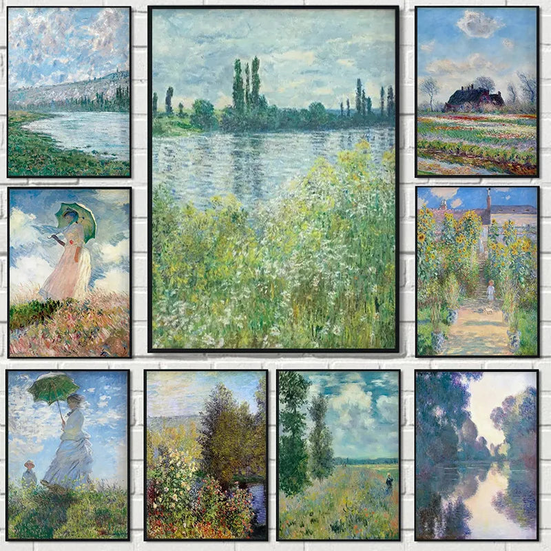 Famous Paintings Impressionist Abstract Landscape Wall Art Fine Art Canvas Prints For Living Room, Bedroom & Home Décor