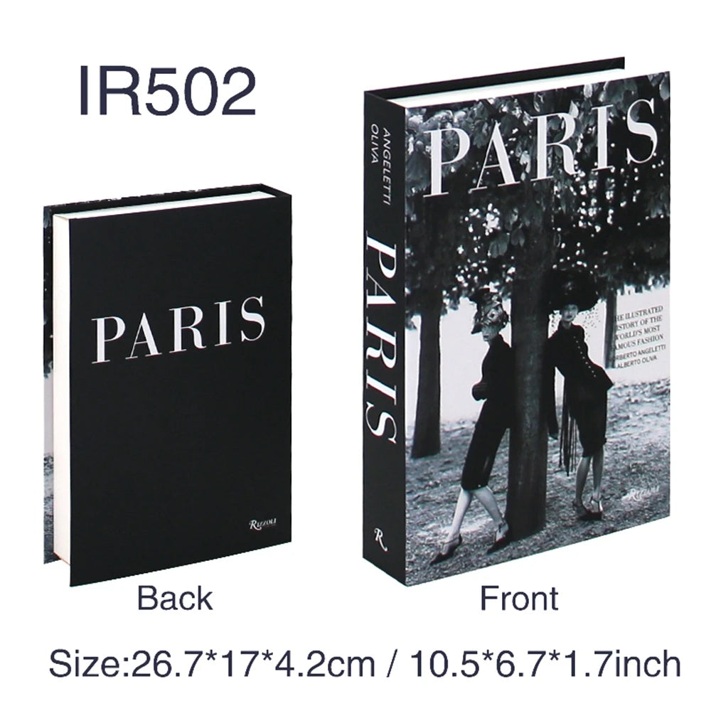 Fashion Art Style Faux Books Coffee Table Decor Book Box Storage Boxes Luxury Practical Ornamental Decoration For Modern Home Decor