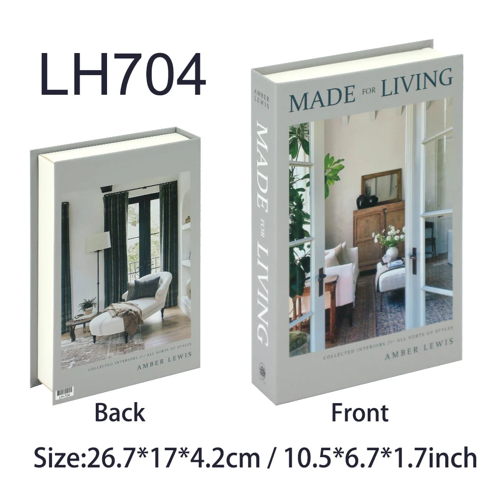 Fashion Art Style Faux Books Coffee Table Decor Book Box Storage Boxes Luxury Practical Ornamental Decoration For Modern Home Decor
