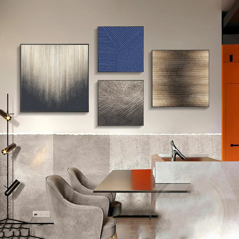 Fine Lines Modern Aesthetics Abstract Wall Art Fine Art Canvas Prints Pictures For Living Room Dining Room Entranceway Foyer Art Decor 2025