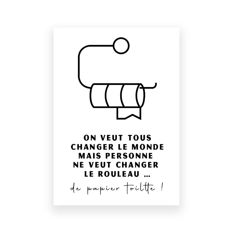 French Quotes Amusing Bathroom Rules WC Wall Art Fine Art Canvas Prints Typographic Quotations Black White Pictures Posters For Bathroom Toilet Room WC Wall Decor 2025