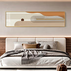 Geometric Curved Lines Earthy Tones Wall Art Fine Art Canvas Prints Modern Wide Format Pictures For Living Room Above The Sofa Art For Above The Bed