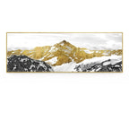 Golden Mountain Landscape Wide Format Wall Art Fine Art Canvas Prints Big Sizes Pictures For Above The Sofa Picture For Above The Bed
