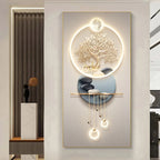 Golden Tree Of Life Auspicious Abstract Wall Art Fine Art Canvas Prints Pictures For Living Room Dining Room Kitchen Light Luxury Foyer Art Decor 2025