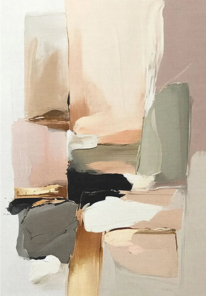 Abstract art with a mix of colors on a textured surface