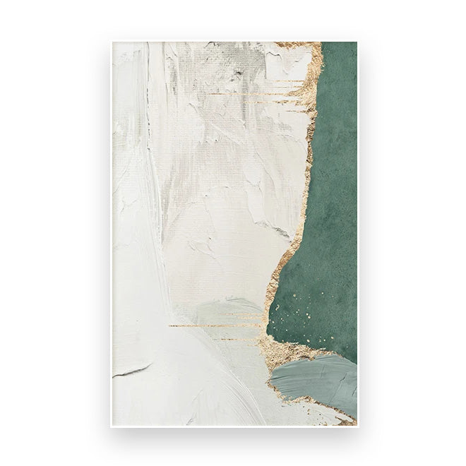 Green Brown Nordic Abstract Geomorphic Wall Art Fine Art Canvas Prints Pictures For Modern Apartment Living Room Home Office Art Decor