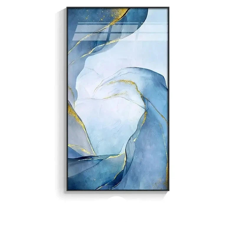 Grey Golden Liquid Marble Wall Art Fine Art Canvas Prints Modern Abstract Pictures For Living Room Dining Room Bedroom Art For Contemporary Interiors