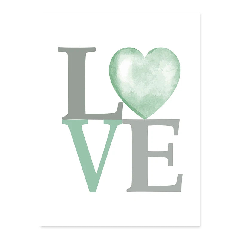 Cute Personalized Baby's Name Wall Art Fine Art Canvas Prints For Nursery Room Baby Elephant Moon & Stars Pictures For Kid's Room Decor