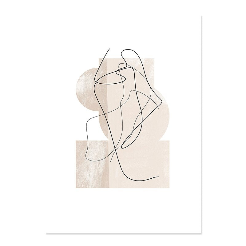 Light White Beige Terracotta Minimalist Abstract Gallery Wall Art Fine Art Canvas Prints Pictures For Modern Living Room Bedroom Art Decor