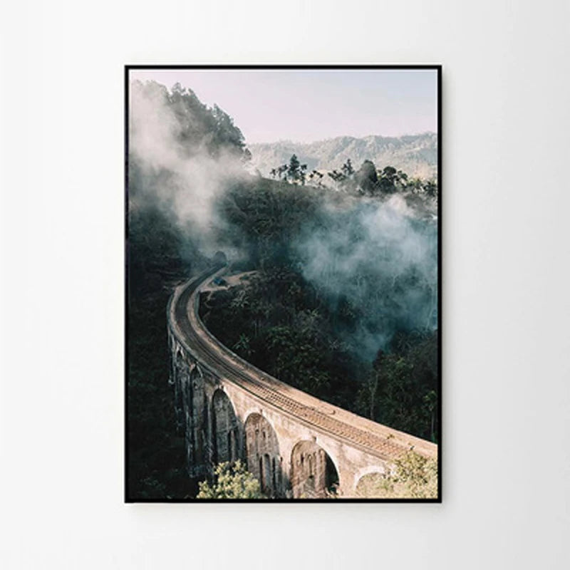 Mountain Lake Wilderness Landscape Wall Art Fine Art Canvas Prints Posters Pictures Of Calm For Living Room Dining Room Decor