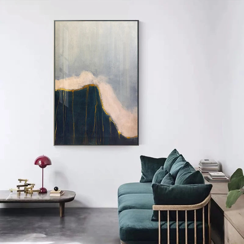 H0fa7Minimalist Grey Blue Color Block Abstract Wall Art Fine Art Canvas Prints Posters Pictures For Modern Living Room Contemporary Home Decor 2024