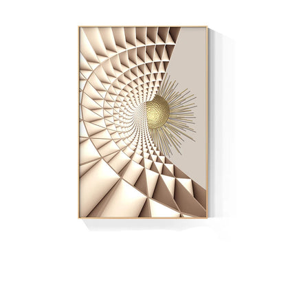 Modern Aesthetics Golden Celestial Geometry Wall Art Fine Art Canvas Prints Pictures For Modern Apartment Living Room Light Luxury Nordic Home Decor 2025