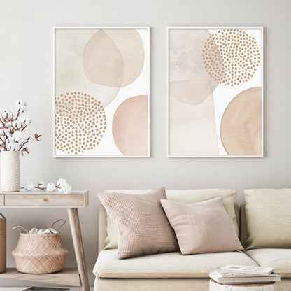 Lighter Shades Pink Beige Minimalist Abstract Wall Art Fine Art Canvas Prints Pictures For Living Room Bedroom Nordic Home Decor
