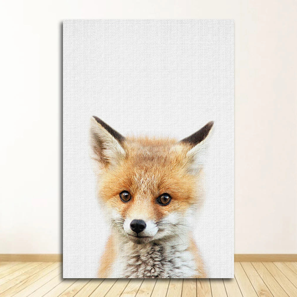 Bear Bunny Elephant Baby Animals Posters Wall Art Fine Art Canvas Prints Cute Pictures For Baby's Room Children's Room Nordic Nursery Art Decor 2025