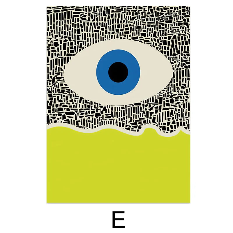 Fingerprint Abstract Wall Art Nordic Style Colorful Fine Art Canvas Prints Works Of Art For Office Living Room Modern Home Interior Decor