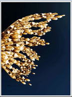 Golden Butterfly Wings Boutique Abstract Wall Art Fine Art Canvas Prints Modern Pictures For Luxury Living Room Bedroom Stylish Glamour Home Decor