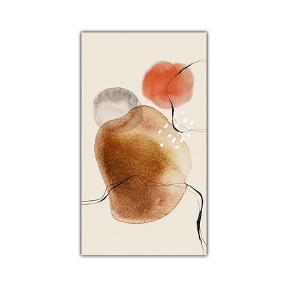 Zen Pebbles Watercolor Wall Art Fine Art Canvas Prints Abstract Minimalist Pictures For Living Room Scandinavian Home Decor