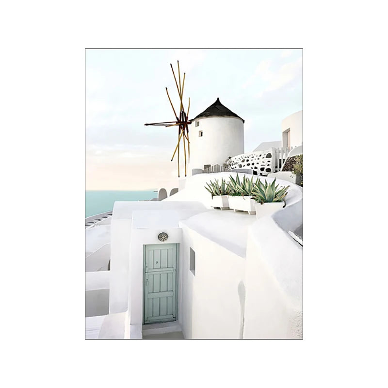 Greek Island Landscape Gallery Wall Art Fine Art Prints Pictures Of Santorini Posters For Living Room Bedroom Simple Decor For Modern Living