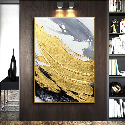 * Hand Painted * Modern Abstract Art Large Format Acrylic Oil Painting For Living Room Entrance Hall Foyer Art Decor