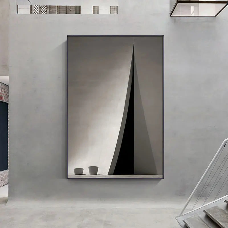 Black White Grey Urban Abstract Wall Art Fine Art Canvas Prints Pictures For Loft Apartment Living Room Dining Room Foyer Art For Modern Living